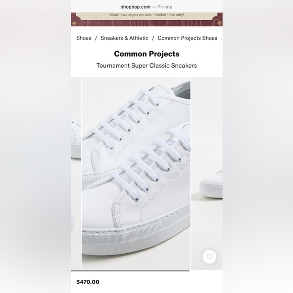Common projects white leather platform sneaker retail $470. Size 36 - Picture 14 of 17